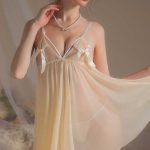 cute=yellow-mesh-dress-1 sexy lingeries