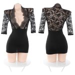 deep-v-dress-2 sexy lingerie