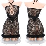 feather-edged-lace-dress-2 sexy lingerie