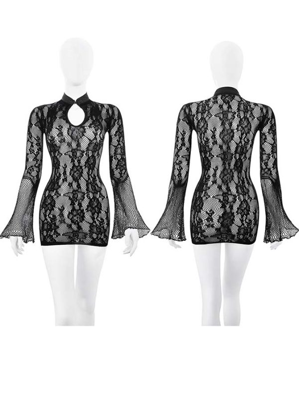 flower-pattern-lace-dress-2 sexy cosplay