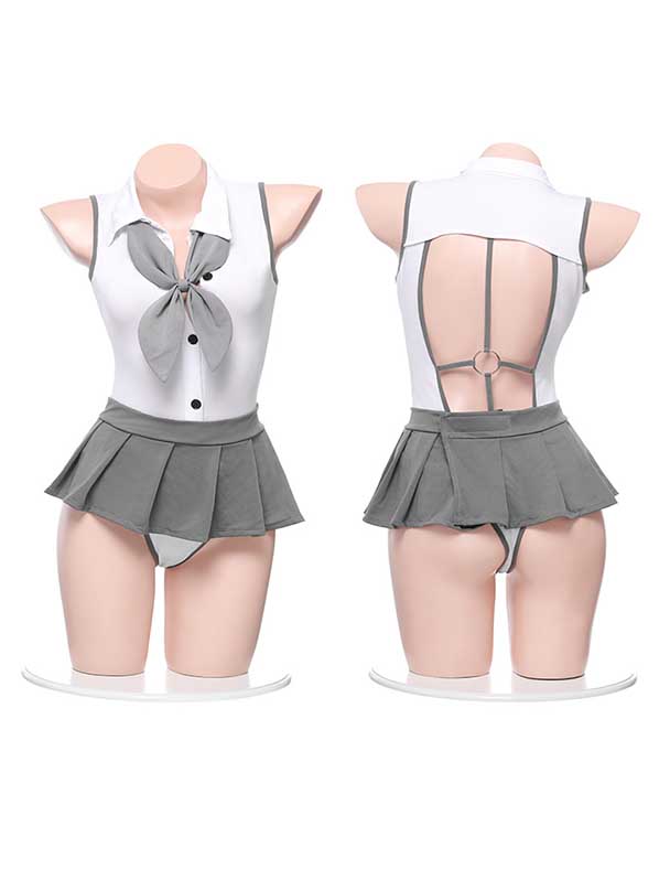 gray-jk-dress-suit-2 sexy student playing with skirt