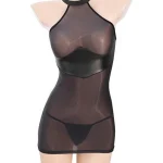 black-mesh-hot-dress sexy lingerie