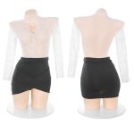 office-girl-lace-dress-2 sexy lingerie