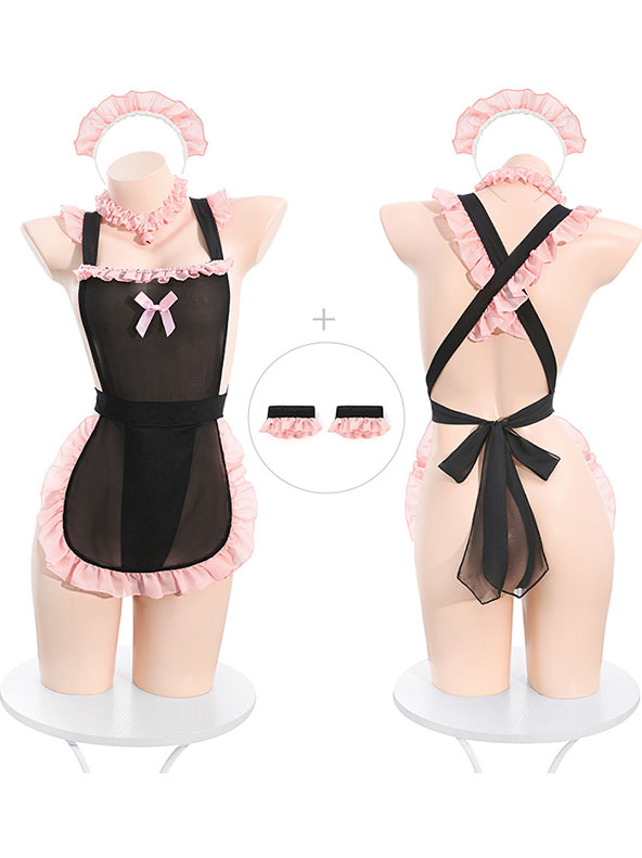 pink-edged-maid-costumes-2 sexy maid cosplay