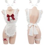 red-bow-maid-costumes-2 cute maid cosplay costumes