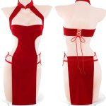red-velvet-dress-2 sexy lingerie