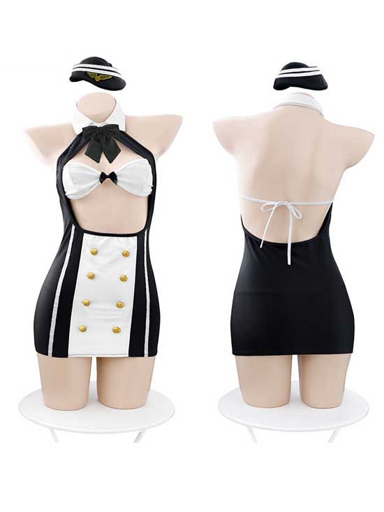 stewardess-uniform-dress-2 sexy stewardess playing