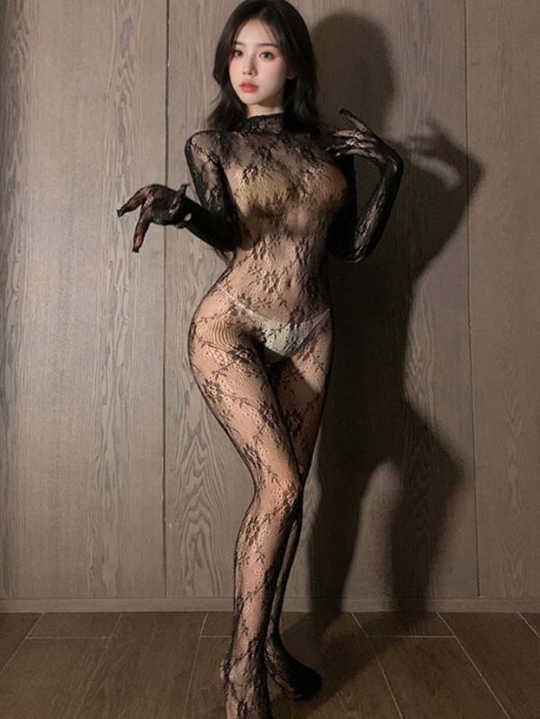 vintage-printed-bodysuit-1 sexy lingerie