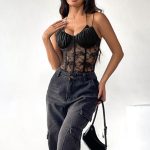 Halter-hot-black-mesh-bodysuit-2 Halter hot black mesh bodysuit B4052