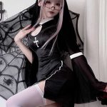 bell-sleeve-nun-dress-suit-2 cosplay nun sexy costumes