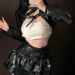 black-cool-girl-pu-suit-1 agent cosplay