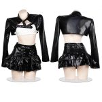 black-cool-girl-pu-suit-3 agent cosplay