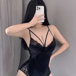 bunny-cospaly-black-lace-bodysuit-2 bunny cosplay costumes