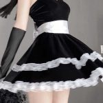 bunny-cosplay-black-lace-dress-suit-3 bunny cosplay costumes