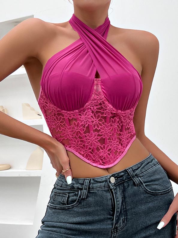 cross-halter-mesh-top-4 halter top club wear