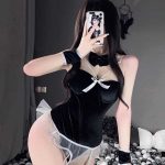 cute-bunny-velvet-suit-4 festival bunny cosplay