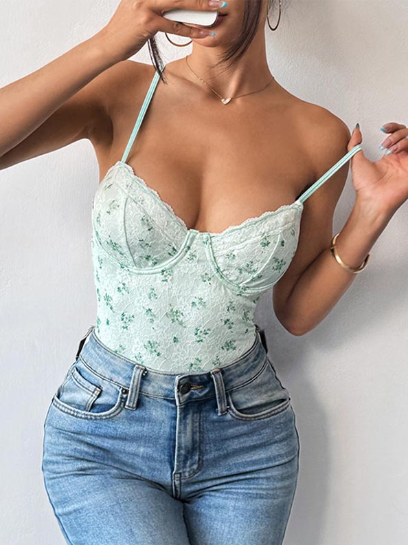 cute-floral-lace-bodysuit-5 Cute floral lace bodysuit B4049