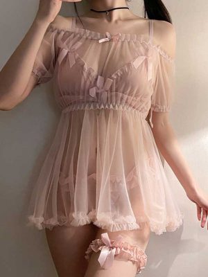 cute-mesh-bows-princess-suit-1 Cute mesh bows princess suit