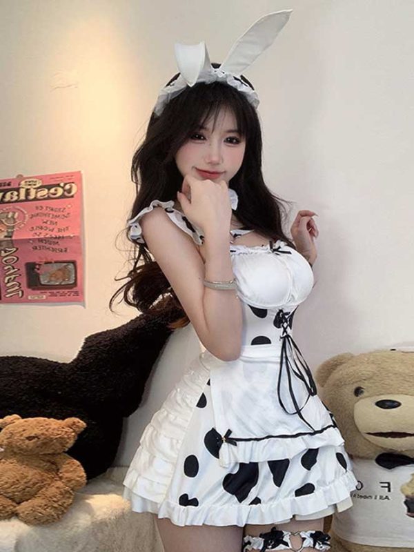 cute-white-pink-bunny-dress-suit-3 bunny cosplay costumes