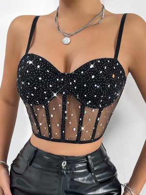 diamond-shining-mesh-top-1 diamond strap top