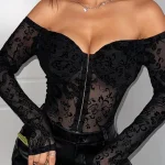 dragon-pattern-bodysuit-2 club outfit