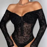 dragon-pattern-bodysuit-3 club outfit