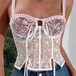 floral-pattern-lace-top-3 Floral pattern lace top B4004