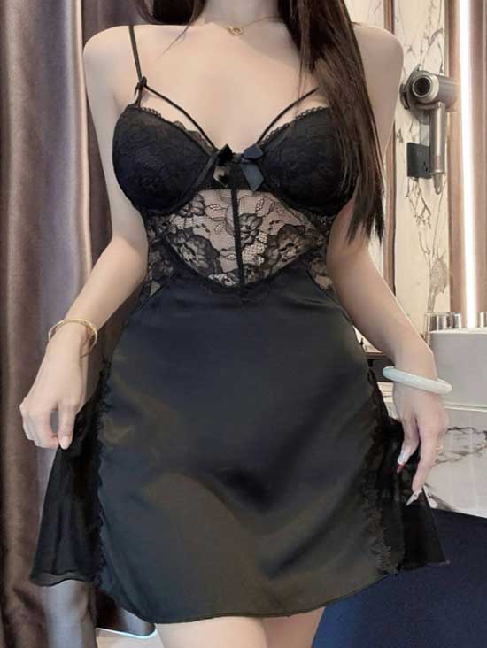 front-lace-stain-nightdress-1 slip nightdress