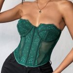 green-lace-tube-top-3 vintage lace tube top