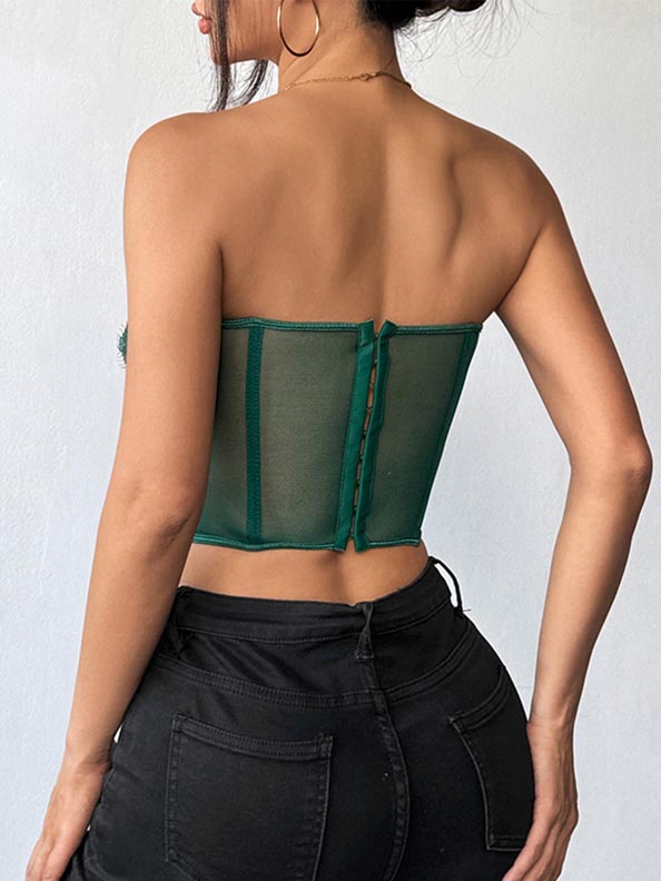 green-lace-tube-top-5 vintage lace tube top
