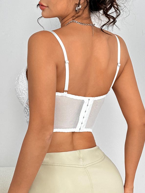 hot-floral-deep-v-top-6 floral lace sling top