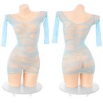 hot-hollow-short-dress-2 fishnet nude
