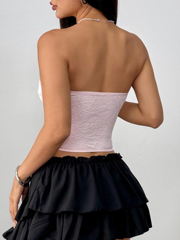 lace-floral-printed-top-2 Lace floral pattern top B4002