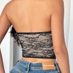 lace-floral-printed-top-6 Lace floral pattern top B4002