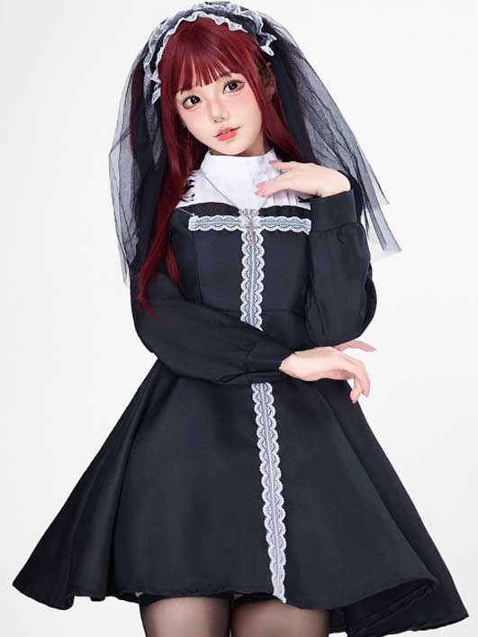 nun-cosplay-cute-dress-1 sexy cosplay nun costumes