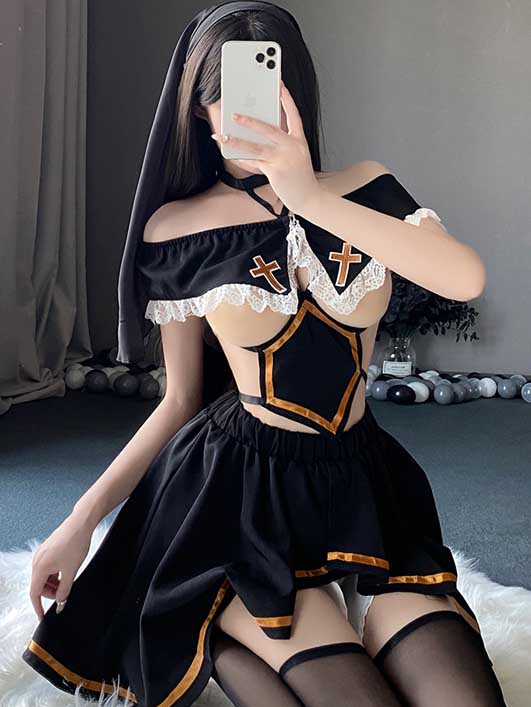 nun-cosplay-irregular-dress-suit-2 nun cosplay costumes