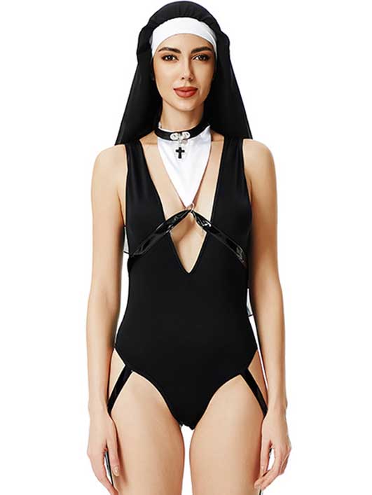 nun-costumes-bodysuit-5 cosplay sexy nun