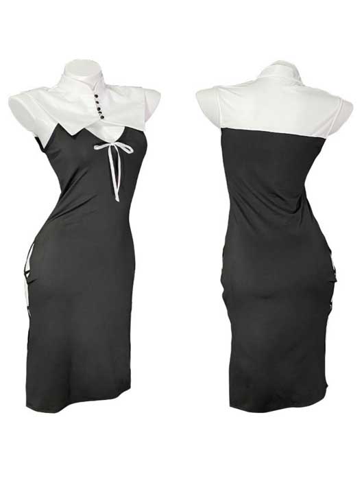 nun-sexy-slit-dress-suit-2 hot nun cosplay costumes