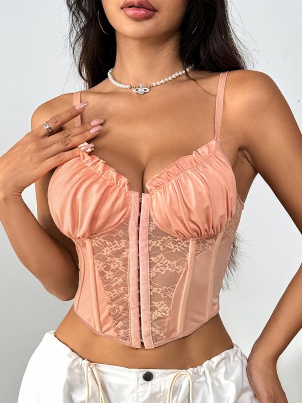 pleated-lace-top-1 club wear suit