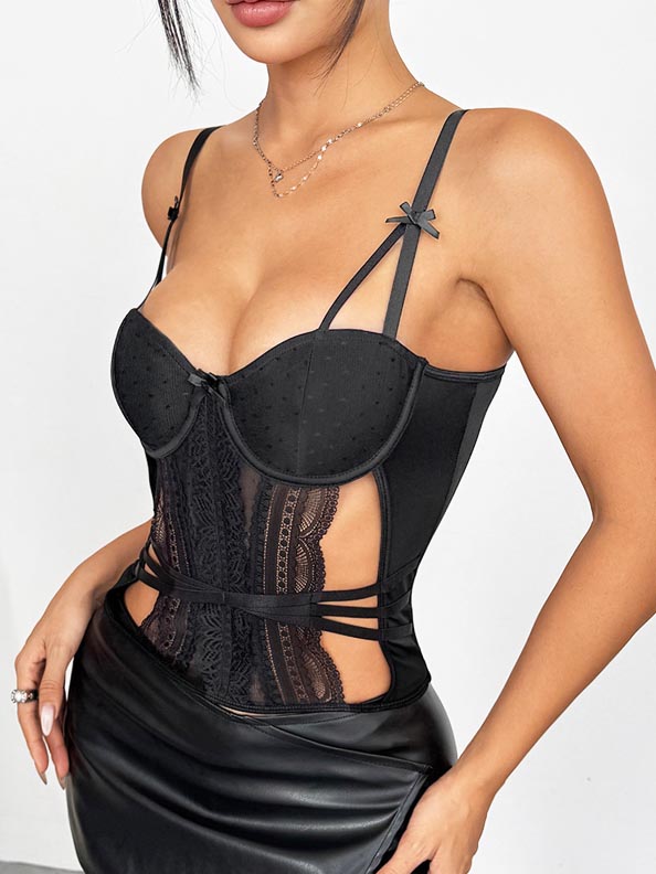 waist-hollow-lace-top-4 Waist hollow lace top B4041