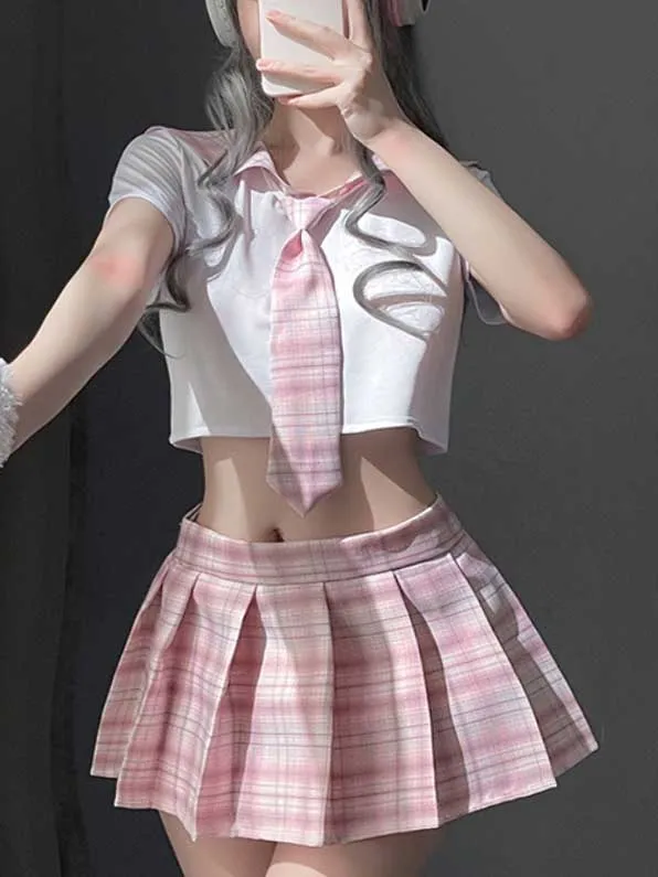 youthful-JK-cute-suit sexy student playing