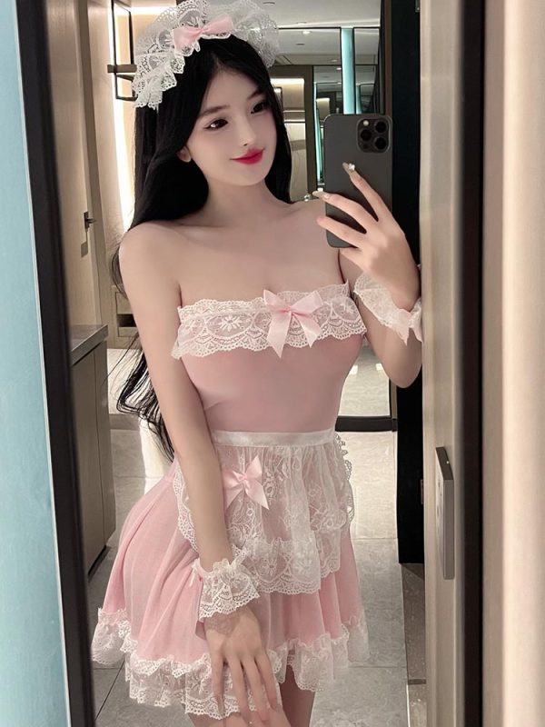 pink-lace-maid-cosplay-costumes-4 maid cosplay costumes