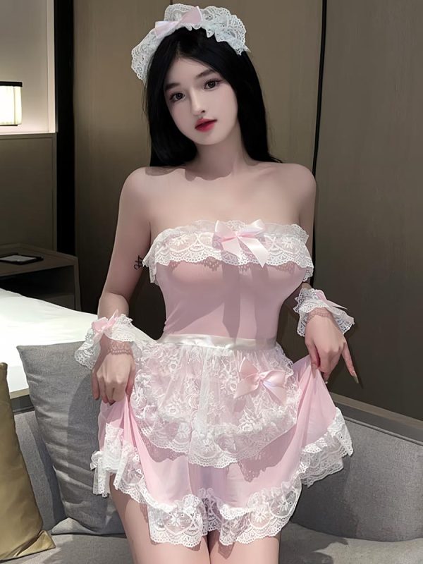 pink-lace-maid-cosplay-costumes-5 maid cosplay costumes