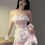 pink-lace-maid-cosplay-costumes-6 maid cosplay costumes