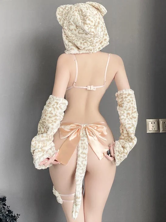 cat-cosplay-plush-cute-suit-6 a girl wear sexy cat csopaly lingerie