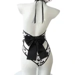 cow-cosplay-back-bow-bodysuit-5 sexy cow cosplay bodysuit