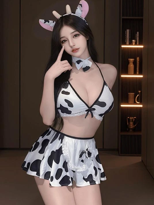 cow-cosplay-bikini-dress-3 cute cow cosplay costumes