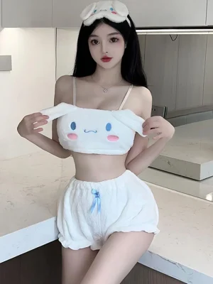 cute-cinnamon-dog-plush-suit-1 pajama sets