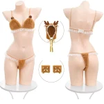 cute-deer-plush-bikini-set-4 christmas pajamas
