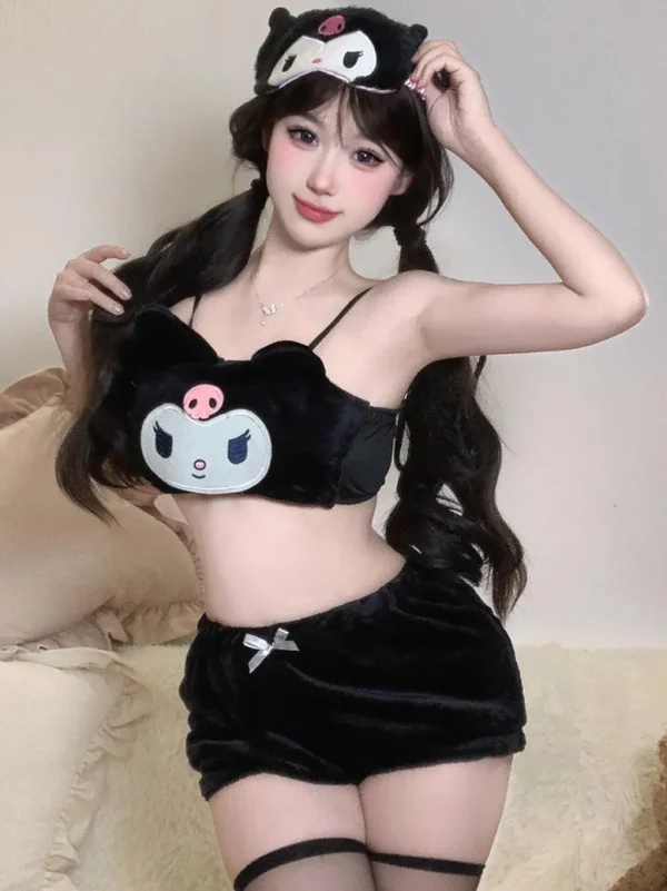 cute-kuromi-plush-suit-1 cute pajama sets